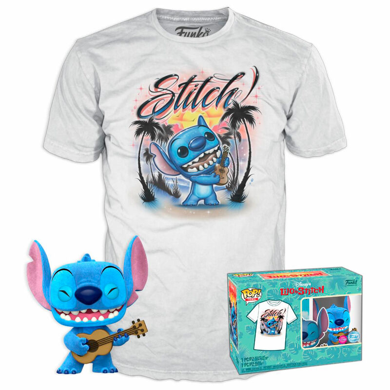 Set figura POP & Tee Disney Stitch Ukelele Exclusivo - Frikibase.com