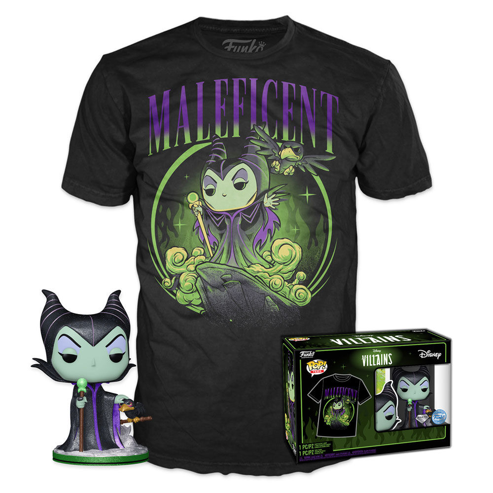 Set figura POP & Tee Disney Villanas Malefica Exclusivo - Frikibase.com