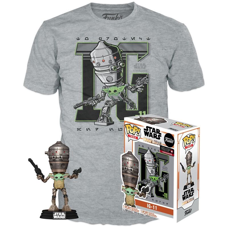 Set figura POP & Tee Star Wars IG-11 With the Child Exclusivo - Frikibase.com