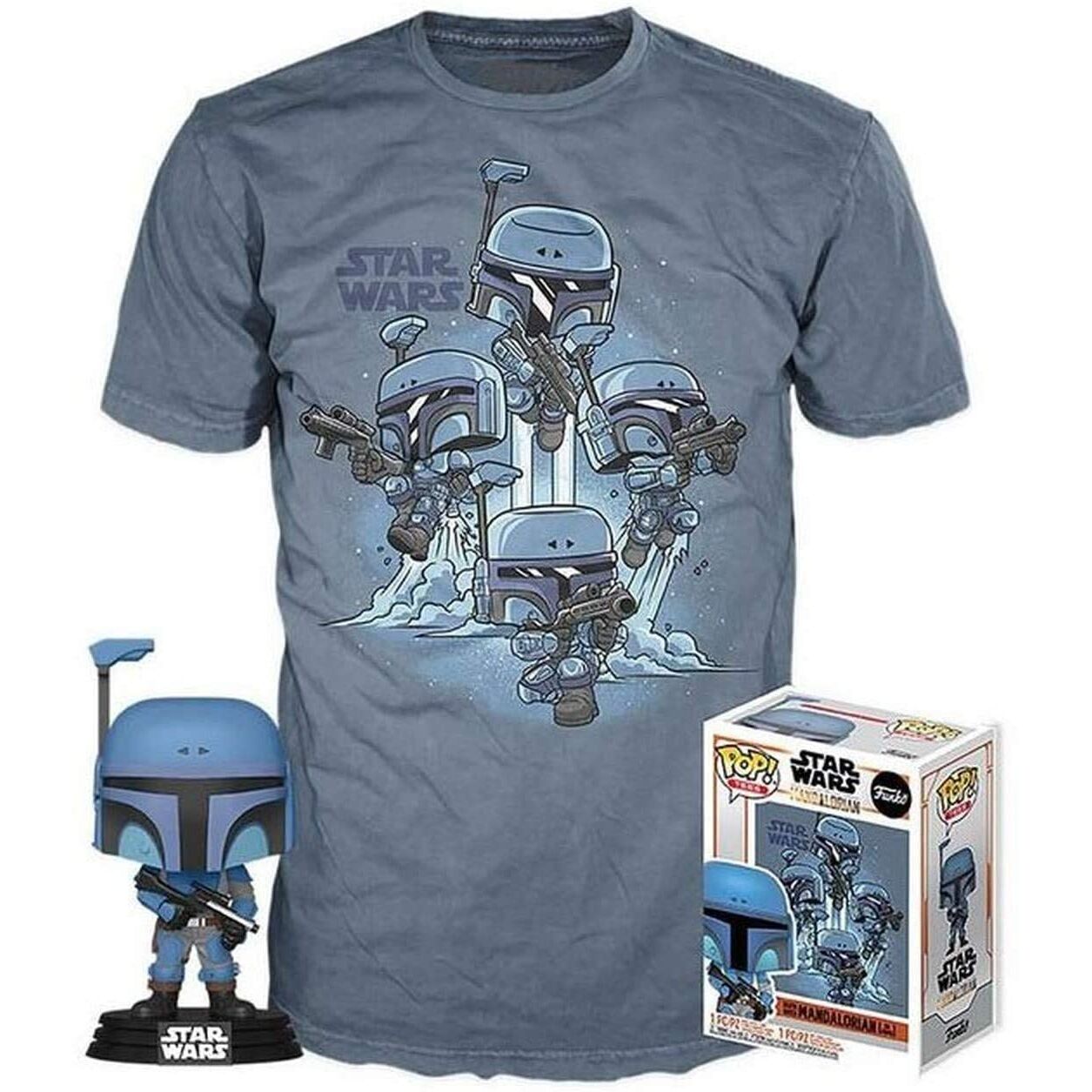 Set figura POP & Tee Star Wars Mandalorian L - Frikibase.com