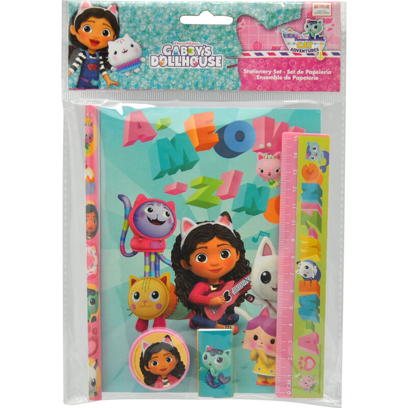 Set papeleria La Casa de Muñecas de Gabby 5pzs - Frikibase.com