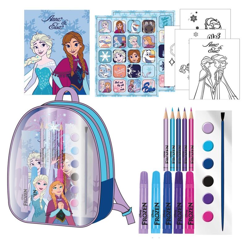 Set papeleria mochila Frozen Disney - Frikibase.com