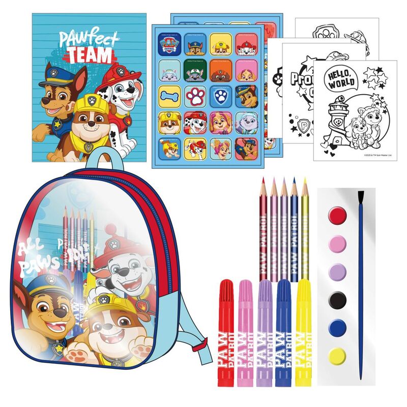 Set papeleria mochila Patrulla Canina Paw Patrol - Frikibase.com