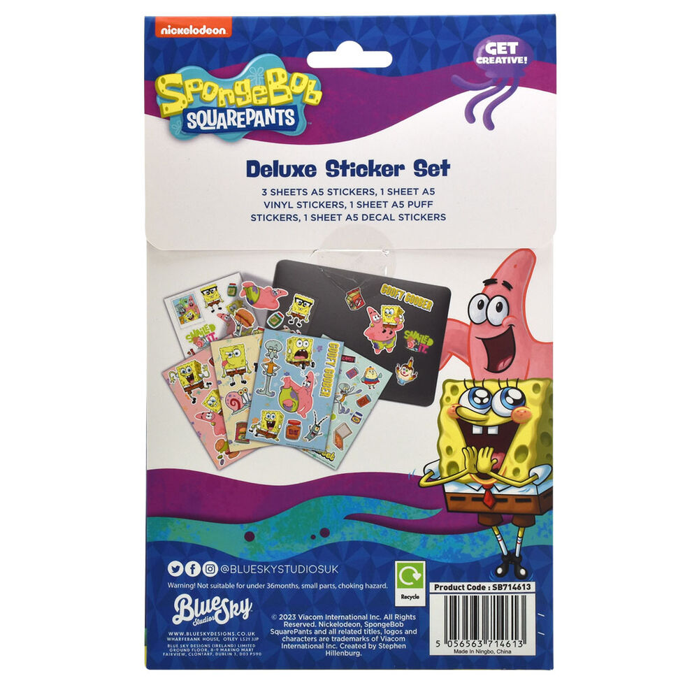 Set pegatinas Bob Esponja - Frikibase.com