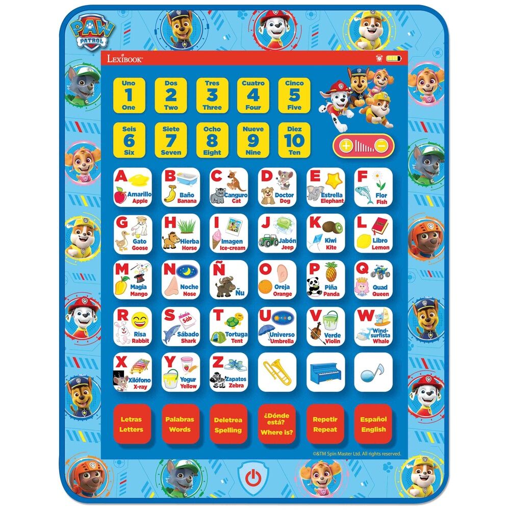 Tableta parlante educativa Patrulla Canina Paw Patrol - Frikibase.com