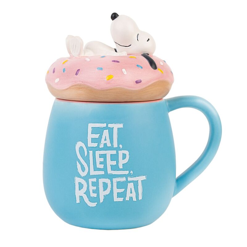 Taza 3D Eat Sleep Repeat Snoopy 500ml - Frikibase.com