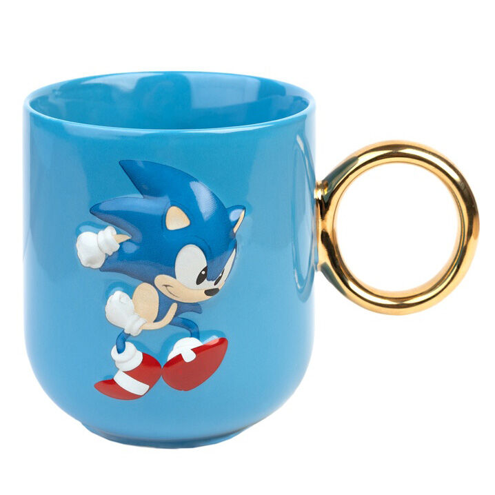 Taza 3D Sonic The Hedgehog 350ml - Frikibase.com