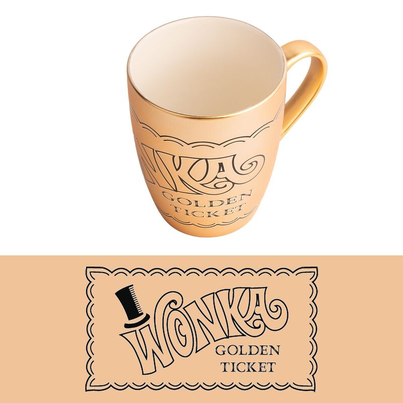 Taza Golden Ticket Willy Wonka 350ml - Frikibase.com