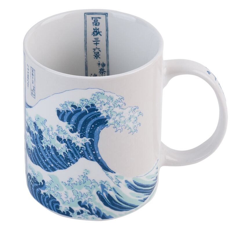 Taza La Gran Ola de Kanagawa Hokusai 350ml - Frikibase.com