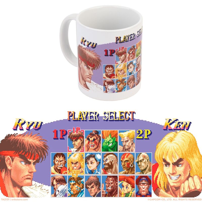 Taza Player Select Street Fighter 350ml - Frikibase.com