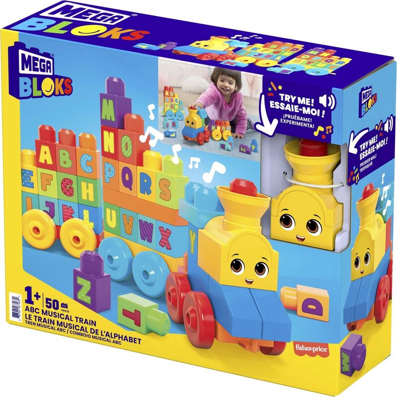 Tren musical ABC Mega Bloks 50pzs - Frikibase.com