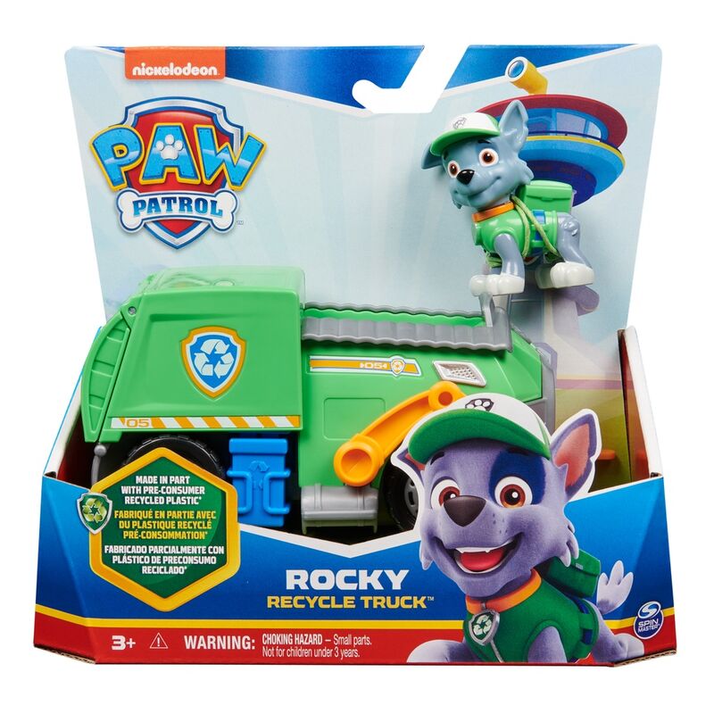 Vehiculo Clasico Sostenible Rocky Patrulla Canina Paw Patrol - Frikibase.com