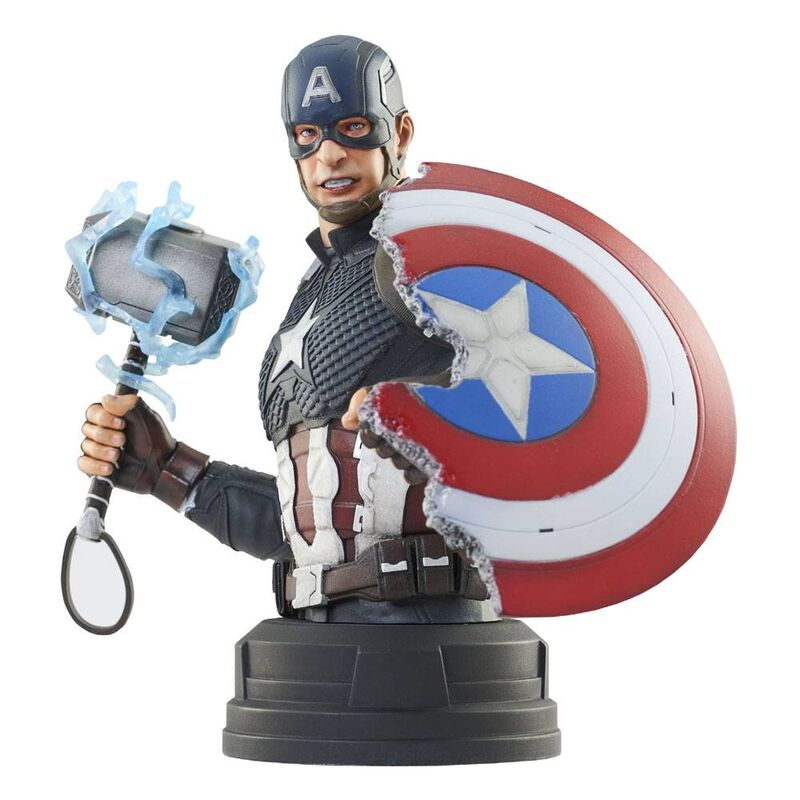 Busto Capitan America Endgame Vengadores Avengers Marvel 15cm - Frikibase.com