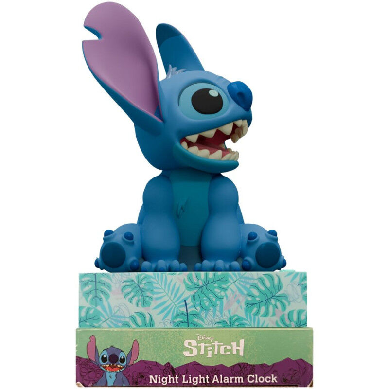 Lampara 3D con despertador Stitch Disney - Frikibase.com