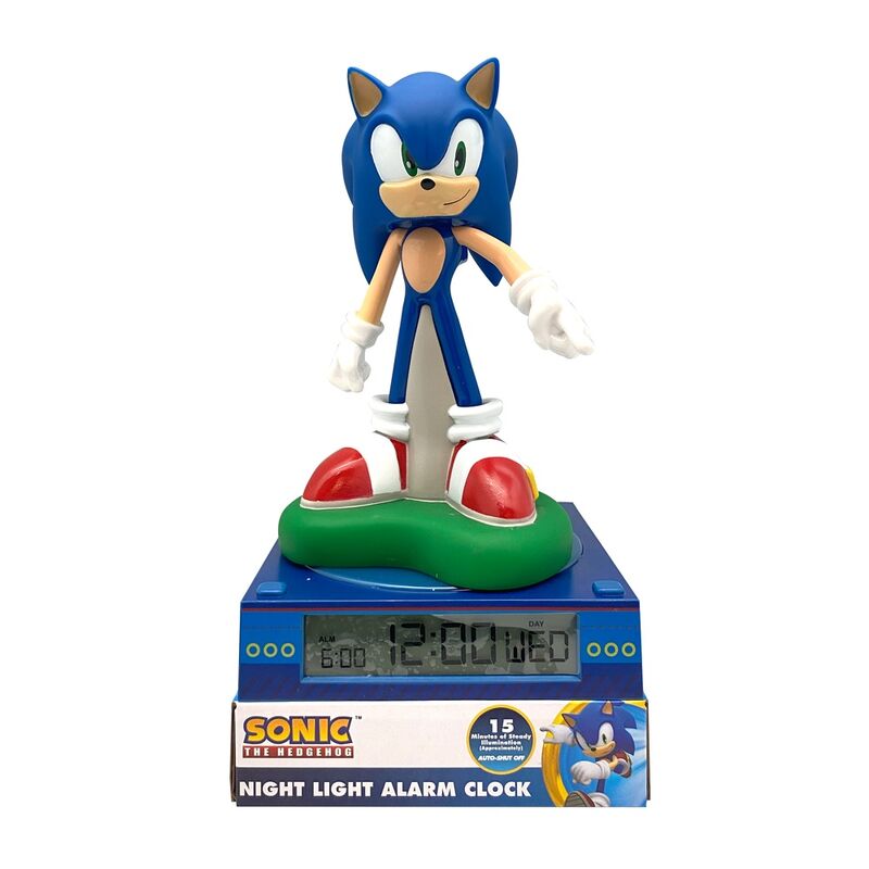 Lampara 3D con despertador Sonic the Hedgehog - Frikibase.com