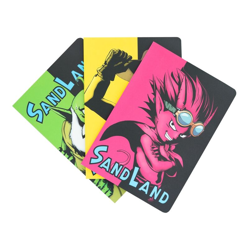 Set 3 cuadernos A5 Sand Land - Frikibase.com