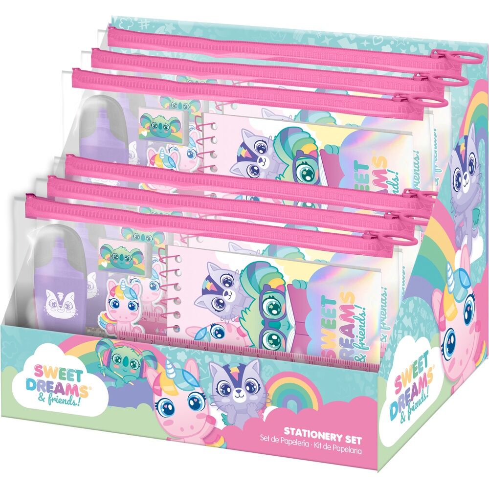 Set papeleria en estuche Sweet Dreams 7pzs - Frikibase.com