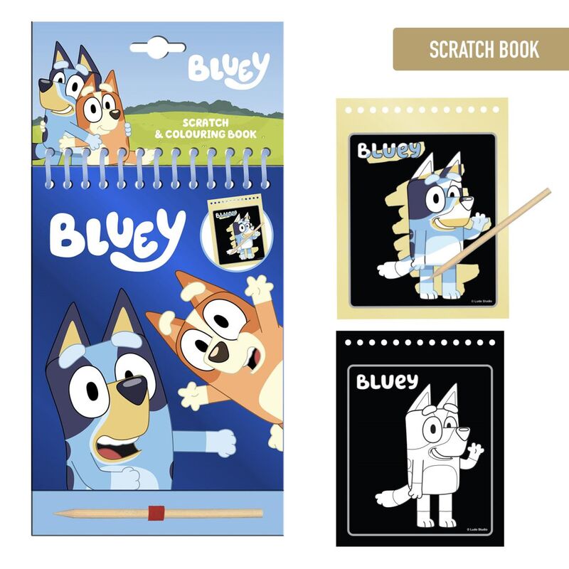 Set papeleria scratch Bluey - Frikibase.com