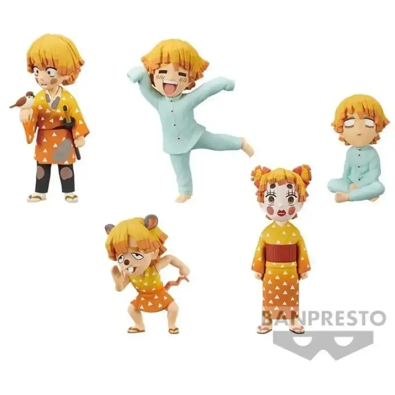 Figura Zenitsu Agatsuma World Collectable Demon Slayer Kimetsu No Yaiba 7cm (pack)