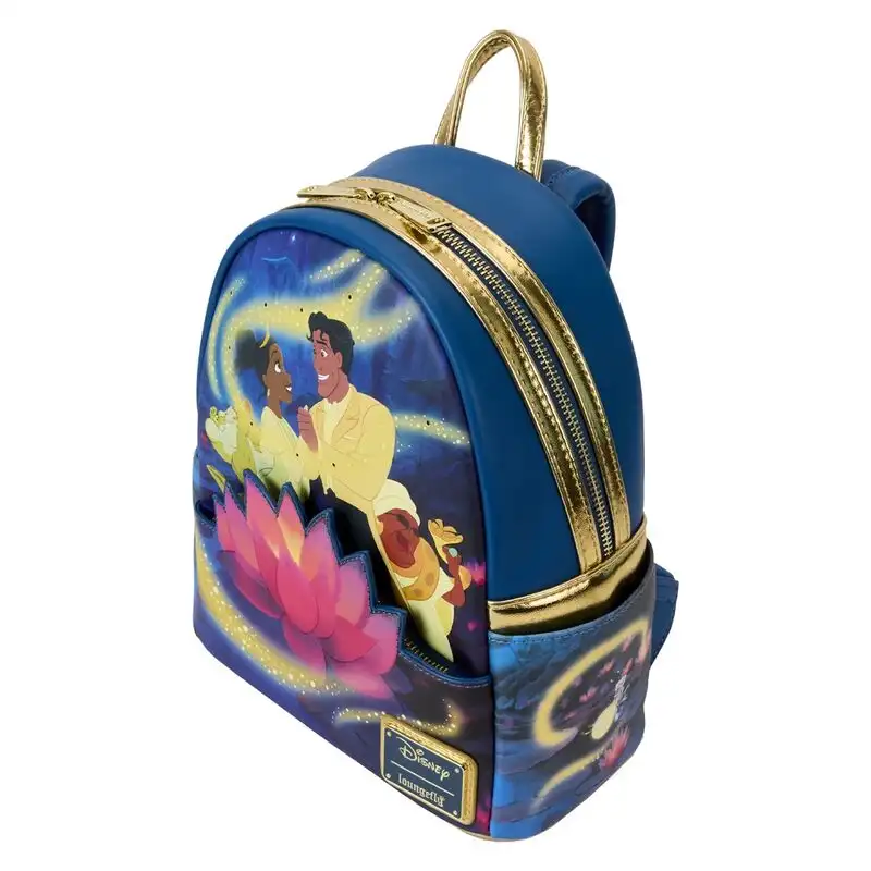 Mochila 15th Anniversary Tiana y El Sapo Disney Loungefly 26cm