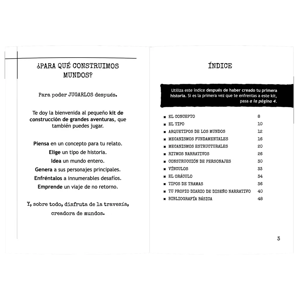 Pequeño kit de diseño narrativo