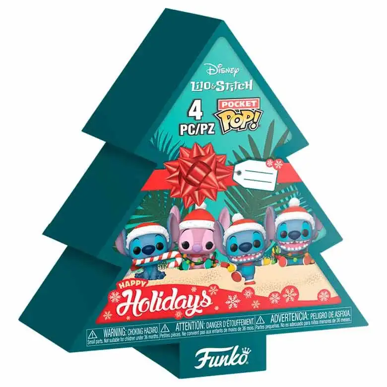 Arbol Navidad con 4 figuras Pocket POP Disney Stitch - Frikibase.com