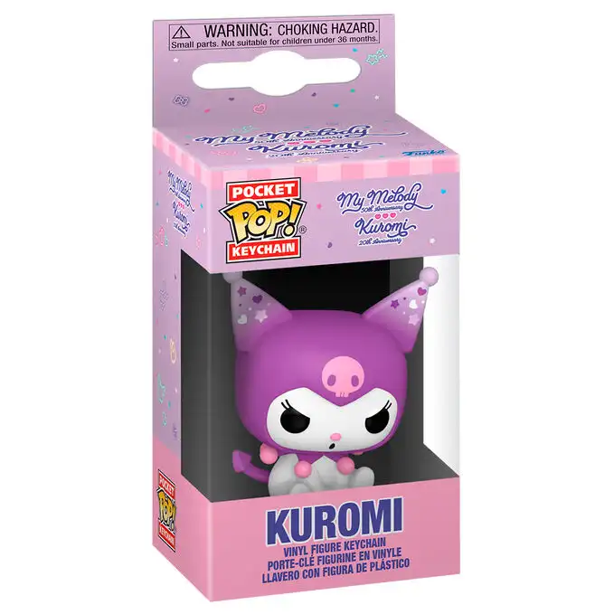 Llavero Pocket POP Hello Kitty 20th Anniversary Kuromi Grumpy - Frikibase.com