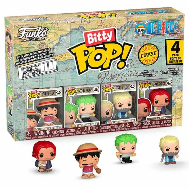 Blister 4 figuras Bitty POP One Piece Luffy - Frikibase.com