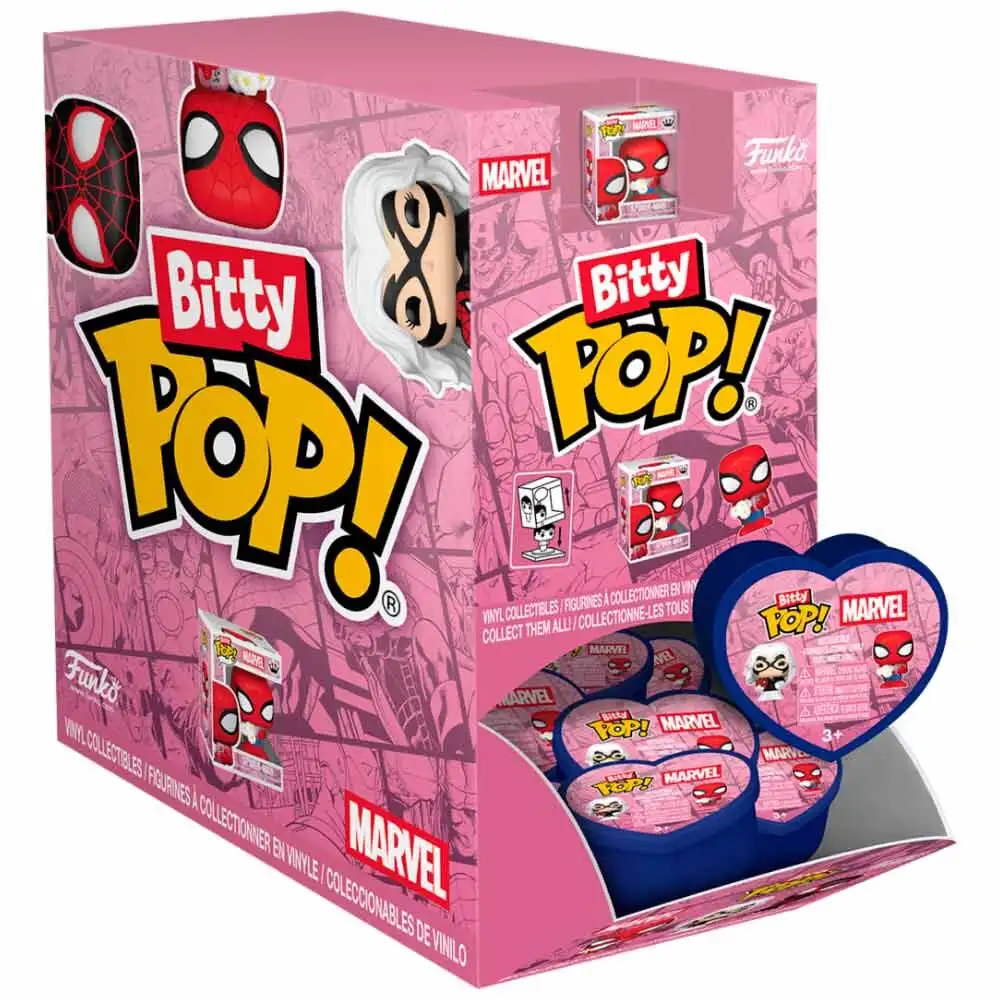 Figura Mystery Bitty POP Marvel Spiderman San Valentin - Frikibase.com