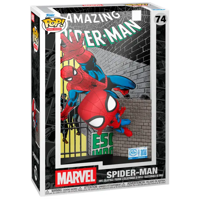 Figura POP Comic Cover Marvel Spider-Man Exclusivo - Frikibase.com