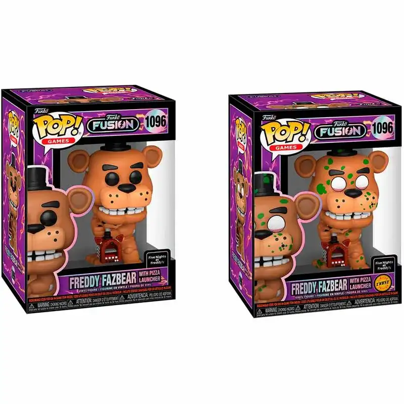 Figura POP Funko Fusion Five Nights at Freddys Freddy Fazbear with Pizza Launcher (5+1 Chase) - Frikibase.com