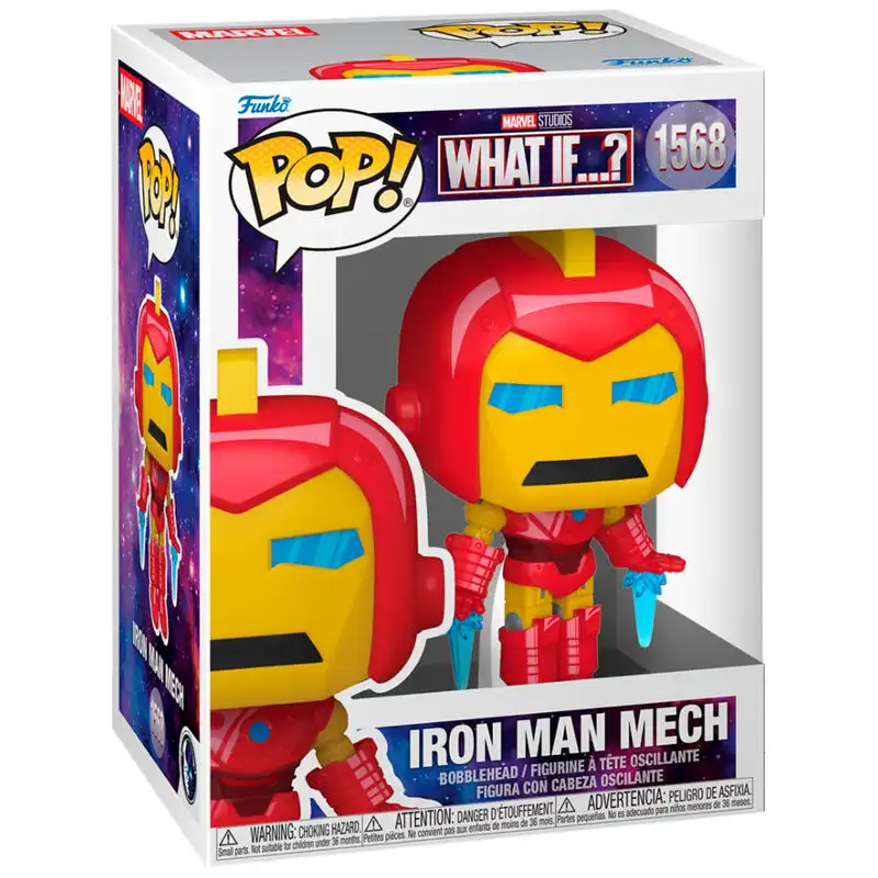 Figura POP Marvel What If..? Iron Man Mech - Frikibase.com
