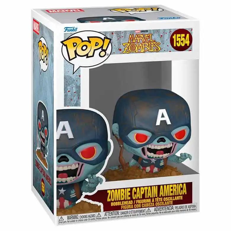 Figura POP Marvel Zombies Zombie Capitan America - Frikibase.com