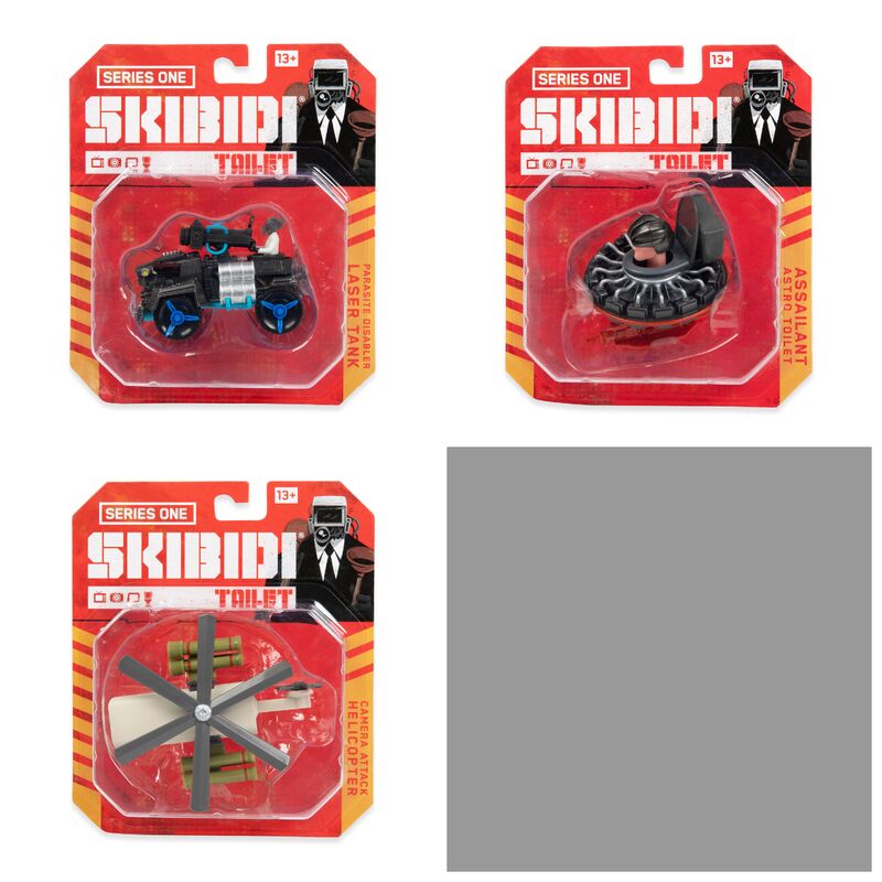 figura diecast skibidi toilet (pack)