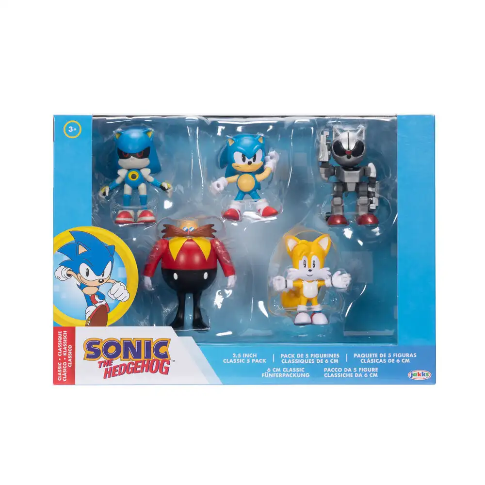 Blister 5 figuras Sonic the Hedgehog 6cm - Frikibase.com
