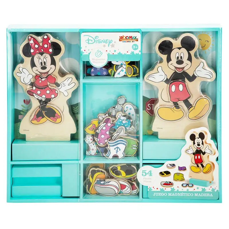 Juego magnetico madera vestidos Minnie Disney - Frikibase.com