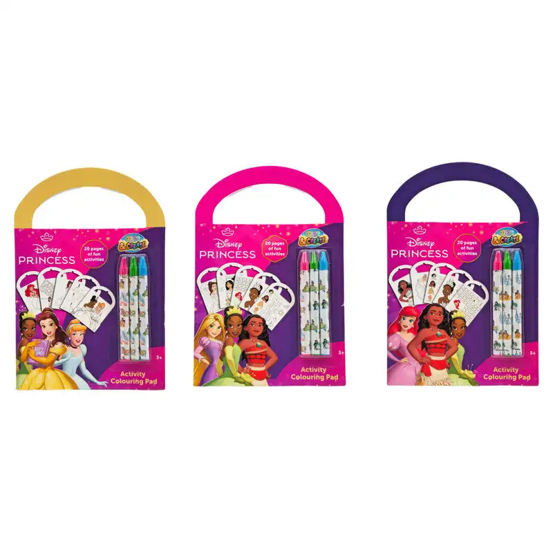 Set actividades y colorear Princesas Disney (pack) - Frikibase.com