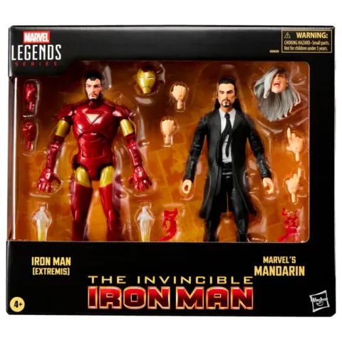 Blister 2 figuras Iron Man Extremis & Marvels Mandarin The Invencible Iron Man Marvel 15cm - Frikibase.com