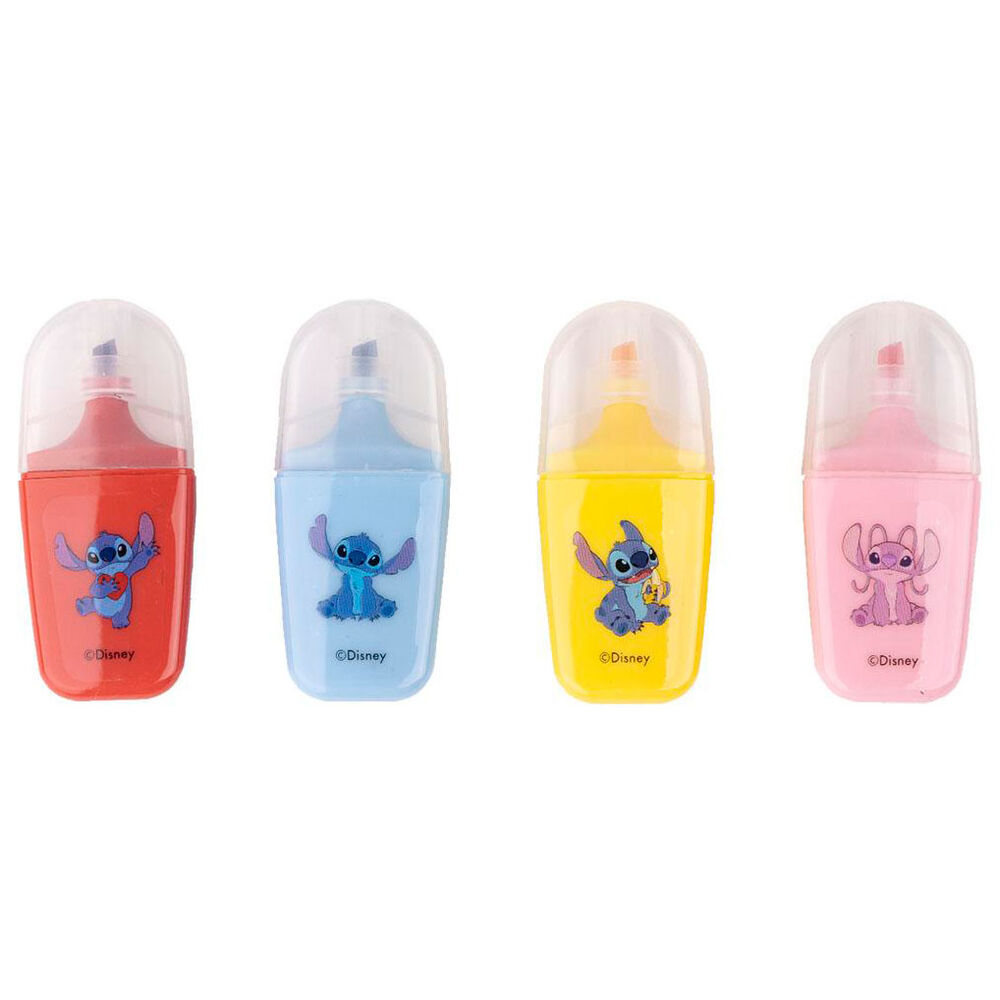 Blister 4 Subrayadores Stitch Disney - Frikibase.com