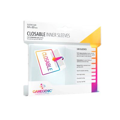 Closable Inner Sleeves (100) - Accesorios y Marketing Coleccionable - Frikibase.com