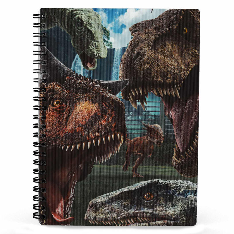 Cuaderno 3D Selfie Jurassic World - Frikibase.com