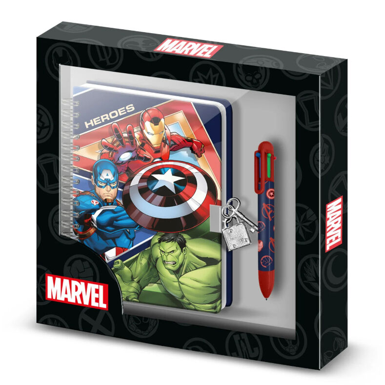 Diario + Boligrafo Los Vengadores Avengers Marvel - Frikibase.com