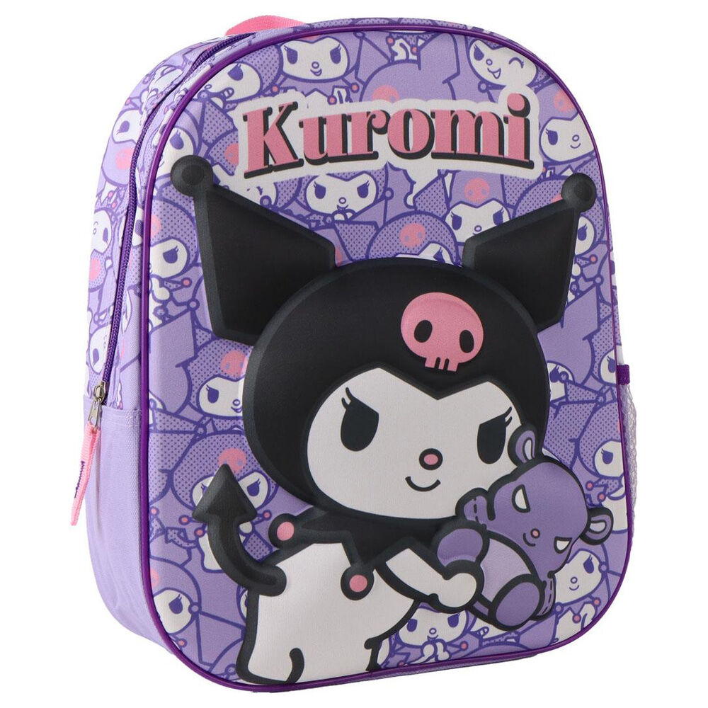Mochila 3D Kuromi Hello Kitty 30cm - Frikibase.com