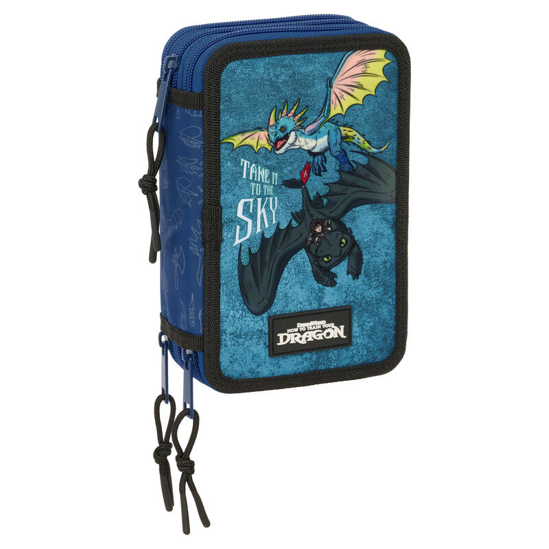 Plumier Como Entrenar a Tu Dragon triple 37pzs - Frikibase.com