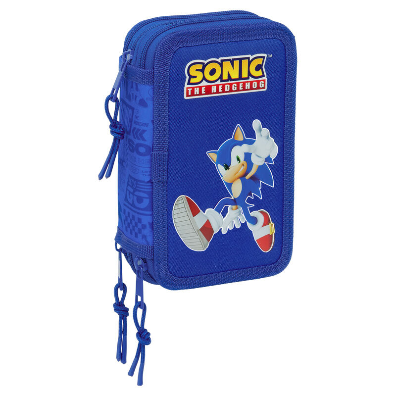 Plumier Sonic the Hedgehog triple 37pzs - Frikibase.com
