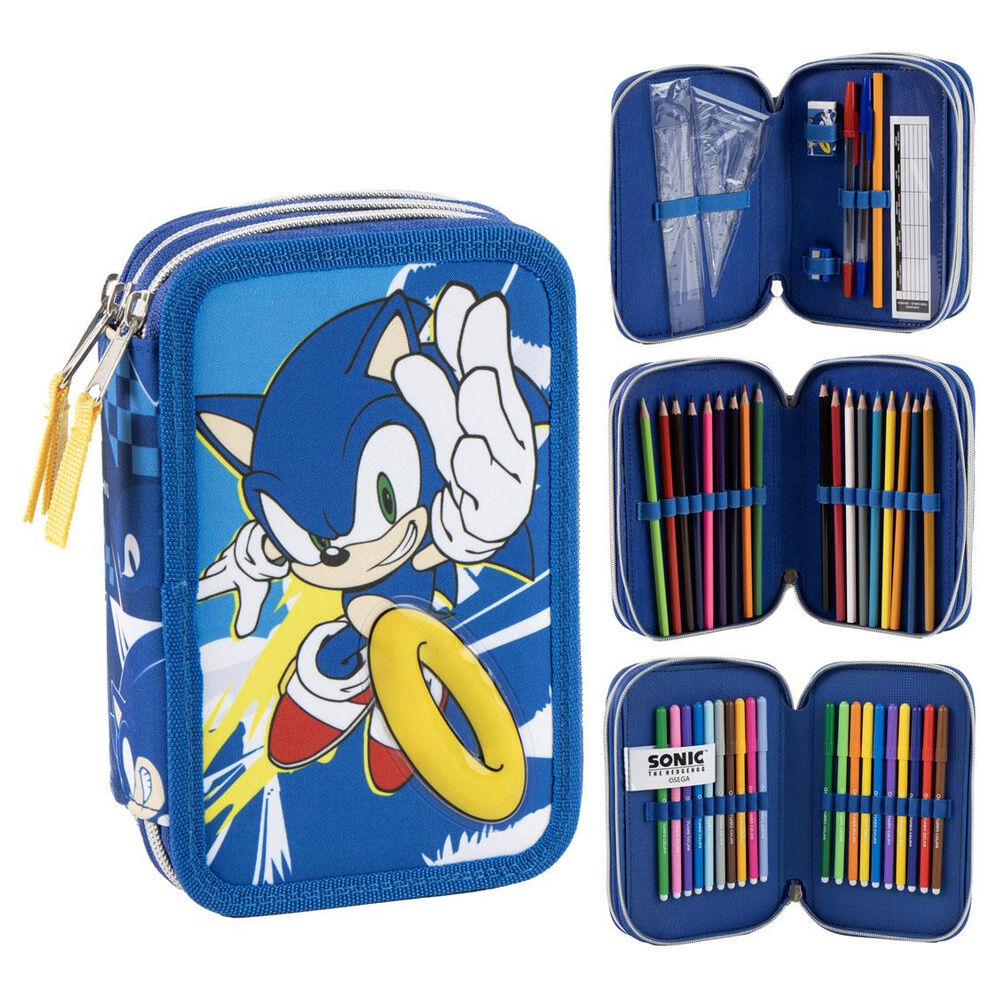 Plumier Sonic the Hedgehog triple - Frikibase.com