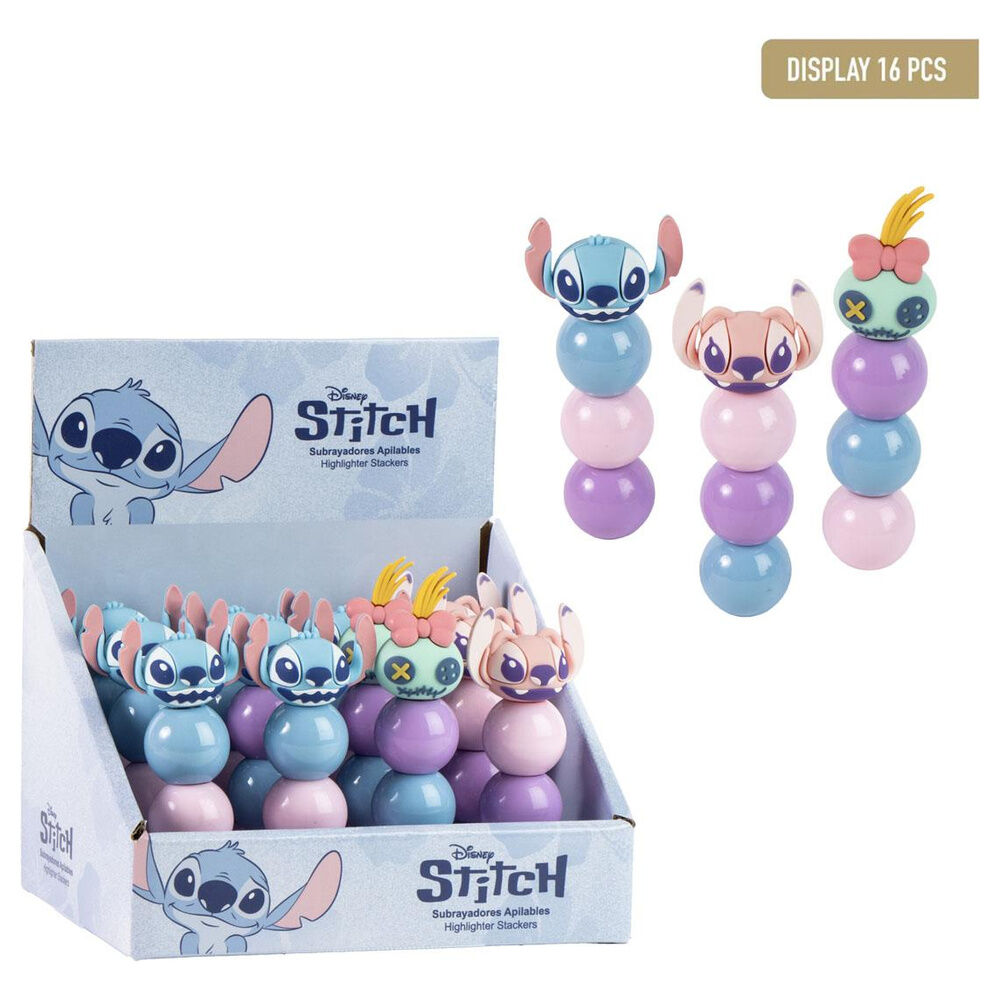 Subrayador apilable Stitch Disney (pack) - Frikibase.com