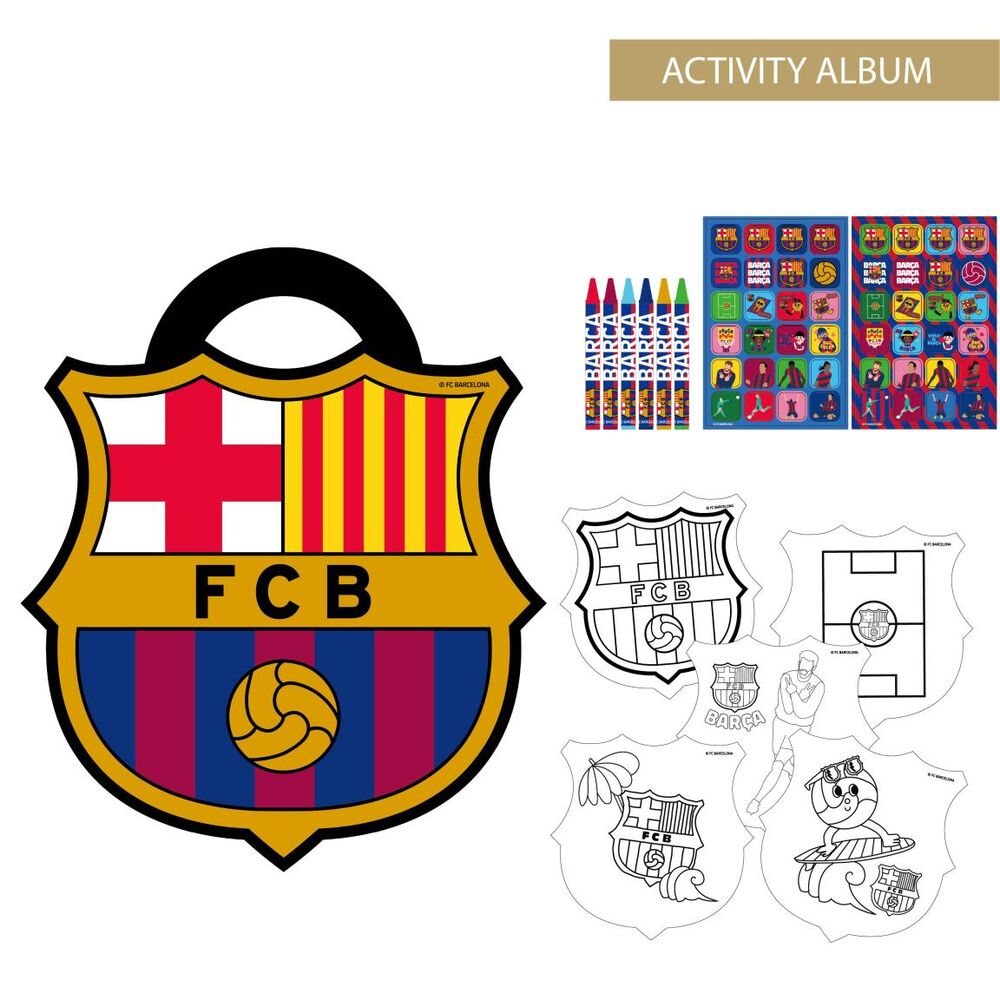 Album actividades coloreable F.C. Barcelona - Frikibase.com