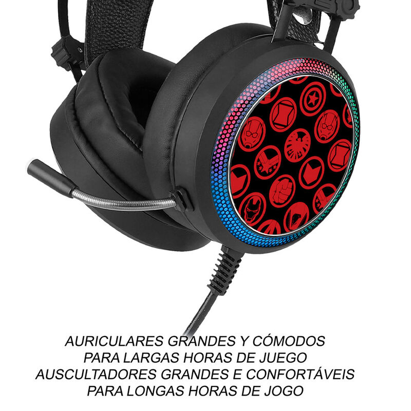 Auriculares gaming Vengadores Avengers Marvel