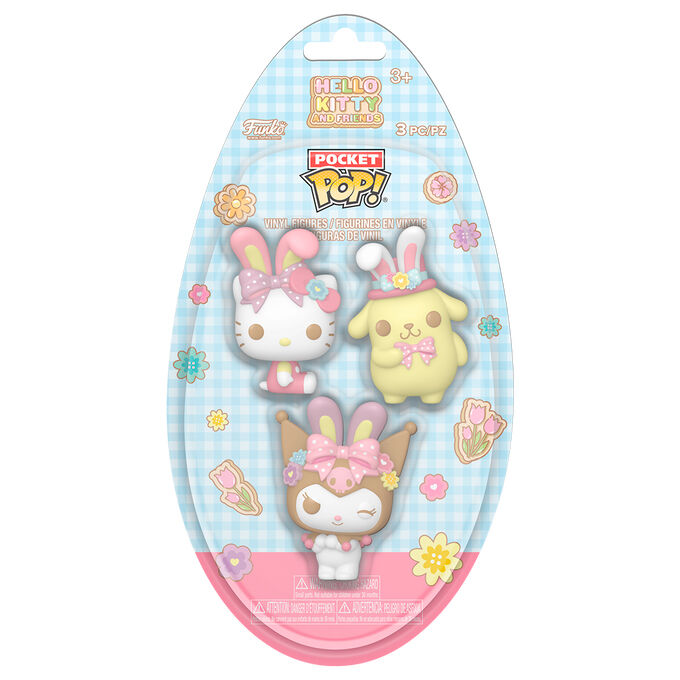Blister 3 figuras Pocket POP Egg Hello Kitty and Friends - Frikibase.com